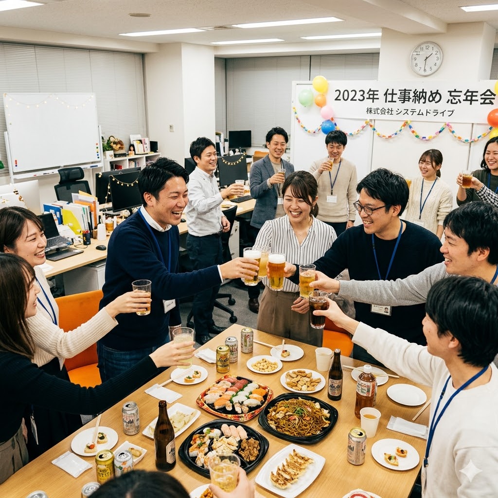 仕事納め忘年会イメージ