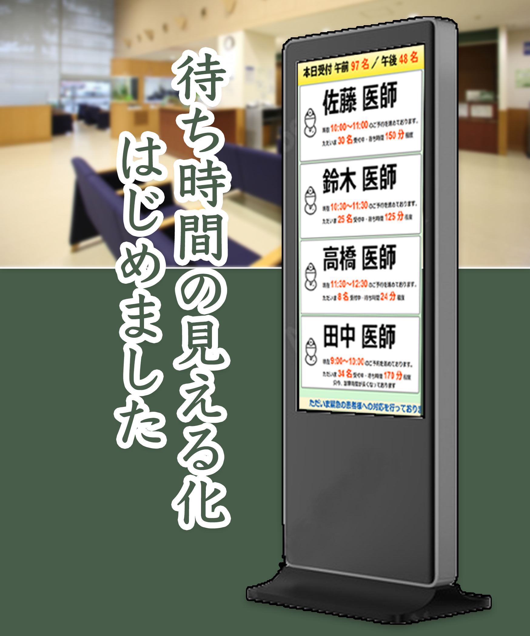 お待たせ案内
